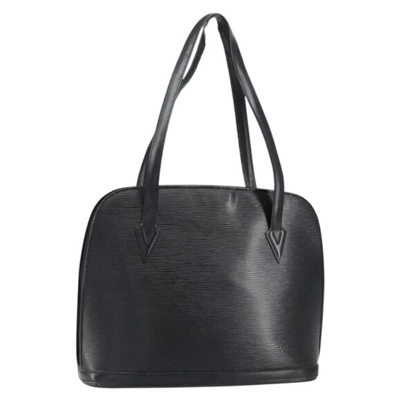 LOUIS VUITTON Epi Lussac Shoulder Bag Black